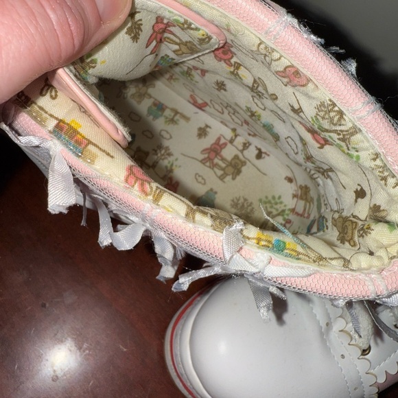 HILIB Women’s Cute Lolita Cosplay Brogue Wedge Boots - Picture 5 of 7